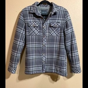 O’Neill – Grey Plaid, Sherpa-Lined, Flannel Button